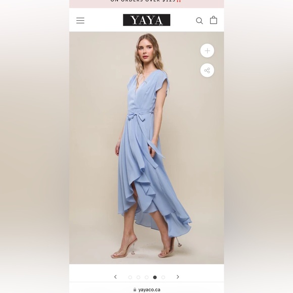 Yaya & Co SARA - WRAP CHIFFON DRESS - Picture 4 of 6